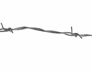 DESCRIPTION: (1) BARBED WIRE ROLL BRAND/MODEL: GRAINGER/4LVP3 INFORMATION: 2-BARBED POINTS/GAUGE: 15-1/2 GA/GALVANIZED RETAIL$: 236.49 SIZE: 1,320'LEN