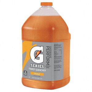 DESCRIPTION: (8) BOTTLES OF ORANGE FLAVORED DRINK MIX CONCENTRATE BRAND/MODEL: GATORADE/3AJ38 INFORMATION: , EACH 1 GALLON CONTAINER YIELDS 6 GALLONS