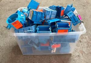 ASSORTED ELECTRICAL BOXES AS SHOWN THIS LOT IS ONE MONEY QUANTITY 1