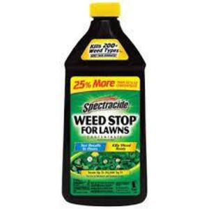 DESCRIPTION: (3) CONCENTRATED LAWN WEED KILLER BRAND/MODEL: SPECTRACIDE RETAIL$: $10.0 EA SIZE: 40 FL OZ QTY: 3