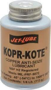 DESCRIPTION: (2) HIGH TEMPERATURE ANTI-SEIZE LUBRICANT BRAND/MODEL: JET-LUBE #01461813 RETAIL$: $16.71 EA SIZE: .25 LB QTY: 2