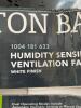 80 CFM CEILING MOUNT ROOMSIDE INSTALLATION HUMIDITY SENSING BATHROOM EXHAUST FAN, ENERGY STAR BRAND/MODEL HAMPTON BAY RETAIL PRICE: $69.98 - 3