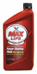 DESCRIPTION: (4) POWER STEERING FLUID BRAND/MODEL: VALVOLINE RETAIL$: $8.00 EA SIZE: 1 QT QTY: 4