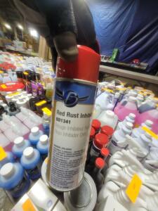 DESCRIPTION: (6) RUST INHIBITOR SPRAY PAINT BRAND/MODEL: CLASS C SOLUTIONS #BD1341 INFORMATION: RED RETAIL$: $12.34 EA SIZE: 12 OZ QTY: 6