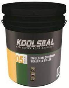 DESCRIPTION: (1) EMULSION DRIVEWAY SEALER AND FILLER BRAND/MODEL: KOOL SEAL #73-600 INFORMATION: BLACK RETAIL$: $200.00 EA SIZE: 5 GALLON QTY: 1