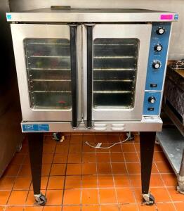STAINLESS STEEL FULL SIZE NATURAL GAS CONVECTION OVEN WITH (5) RACKS