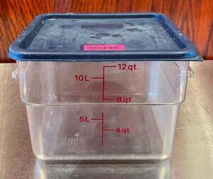 (1) 12 QT. INGREDIENTS BIN WITH LID