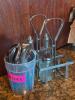 (25) - CT. SET OF SPOONS WITH (2) - CONDIMENT ORGANIZERS - 2