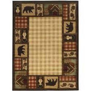 MOUNTAIN TOP BEIGE 5 FT. X 8 FT. CABIN AREA RUG BRAND/MODEL HOME DECORATORS COLLECTION RETAIL PRICE: $119.00 QUANTITY 1