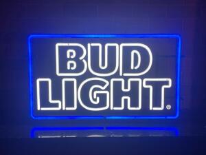 28" BUD LIGHT NEON SIGN