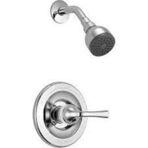 FOUNDATIONS SINGLE-HANDLE 1-SPRAY SHOWER FAUCET IN CHROME (VALVE INCLUDED) BRAND/MODEL DELTA RETAIL PRICE: $69.00 QUANTITY 1