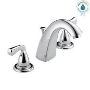 FOUNDATIONS 8 IN. WIDESPREAD 2-HANDLE BATHROOM FAUCET IN CHROME BRAND/MODEL DELTA RETAIL PRICE: $89.00 QUANTITY 1