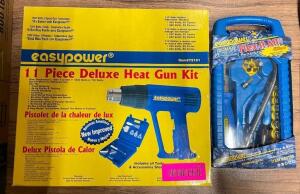 11-PIECE DELUXE HEAT GUN KIT & "FLEX-IT-ALL" SCREWDRIVER KIT BRAND/MODEL EAZYPOWER THIS LOT IS SOLD BY THE PIECE QUANTITY 2