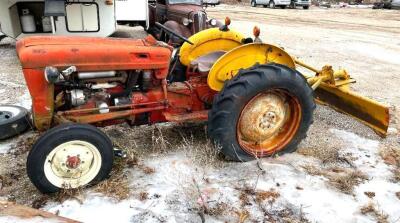 DESCRIPTION: TRACTOR WITH BACK BLADE LOCATION: BACK LOT LOCATION: 6249 LORENS LN. CEDAR HILL, MO 63016 QTY: 1