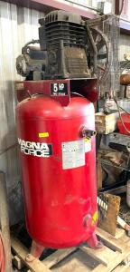 DESCRIPTION: 80 GALLON AIR COMPRESSOR BRAND/MODEL: SANBORN S51-AT24-80V INFORMATION: 208/230V, 1 PHASE LOCATION: WAREHOUSE LOCATION: 6249 LORENS LN. C