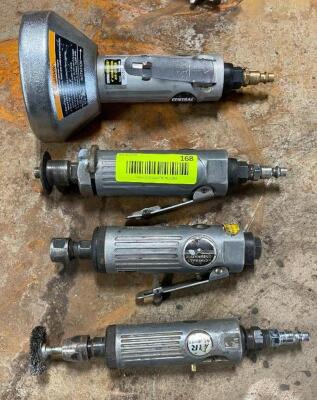 DESCRIPTION: (4) PNEUMATIC DIE GRINDERS LOCATION: WAREHOUSE LOCATION: 6249 LORENS LN. CEDAR HILL, MO 63016 QTY: 4