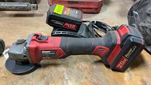 DESCRIPTION: 20V 4-1/2" CORDLESS ANGLE GRINDER WITH EXTRA BATTERY AND CHARGER BRAND/MODEL: BAUER 1761C-B LOCATION: WAREHOUSE LOCATION: 6249 LORENS LN.