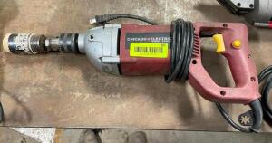 DESCRIPTION: ELECTRIC 1/2" VARIABLE SPEED REVERSIBLE D-HANDLE DRILL BRAND/MODEL: CHICAGO ELECTRIC 47991 LOCATION: WAREHOUSE LOCATION: 6249 LORENS LN.