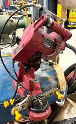 DESCRIPTION: ELECTRIC CHAIN SAW SHARPENER BRAND/MODEL: CHICAGO ELECTRIC 68221 LOCATION: WAREHOUSE LOCATION: 6249 LORENS LN. CEDAR HILL, MO 63016 QTY: