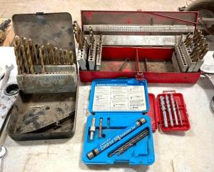 DESCRIPTION: ASSORTED DRILL BITS AS SHOWN LOCATION: WAREHOUSE LOCATION: 6249 LORENS LN. CEDAR HILL, MO 63016 QTY: 1