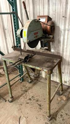 DESCRIPTION: METAL CUT OFF SAW BRAND/MODEL: TARGET SAWS LOCATION: WAREHOUSE LOCATION: 6249 LORENS LN. CEDAR HILL, MO 63016 QTY: 1