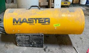 DESCRIPTION: 150,000 BTU PORTABLE GAS FORCED AIR HEATER BRAND/MODEL: MASTER LOCATION: WAREHOUSE LOCATION: 6249 LORENS LN. CEDAR HILL, MO 63016 QTY: 1