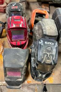 DESCRIPTION: ASSORTED WELDING HELMETS AS SHOWN LOCATION: WAREHOUSE LOCATION: 6249 LORENS LN. CEDAR HILL, MO 63016 QTY: 1