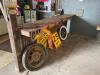 12' CUSTOM MADE BAR WITH ASSORTED D�COR AND DECORATIONS - 7