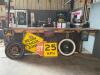 12' CUSTOM MADE BAR WITH ASSORTED D�COR AND DECORATIONS - 16