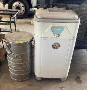 VINTAGE MINI FRIDGE AND COOLER SET