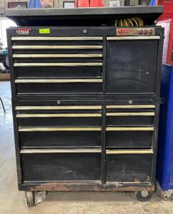 HOMAK ROLLING TOOL CABINET / WITH CONTENTS