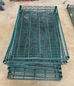 DESCRIPTION: (2) 6-TIER WIRE SHELVING UNITS INFORMATION: COMES WITH (2) 4CT SETS OF POLES SIZE: 36"X24" LOCATION: WAREHOUSE LOCATION: 6249 LORENS LN.
