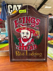 KINGS HEAD PUB DARTS CABINET