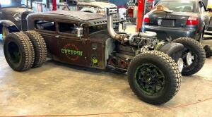 DESCRIPTION: HANDFULL RAT ROD INFORMATION: MADE BY JIMMY SMOOTH, IN WORKING CONDITION LOCATION: WAREHOUSE LOCATION: 6249 LORENS LN. CEDAR HILL, MO 630