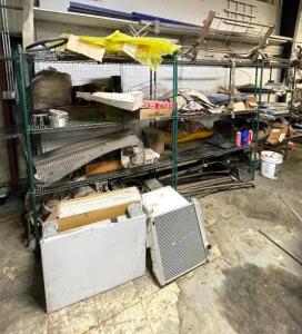 DESCRIPTION: SHELVING WITH CONTENTS (ASSORTED AUTOMOTIVE PARTS, TOOLS, AND ACCESSORIES) LOCATION: WAREHOUSE LOCATION: 6249 LORENS LN. CEDAR HILL, MO 6