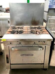 36" 4-BURNER GAS RANGE/OVEN