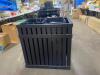 DESCRIPTION: (1) RECYCLING & TRASH CAN BRAND/MODEL: PARKVIEW/261188BK INFORMATION: WITHOUT LID, SEE FOR INSPECTION/BLACK RETAIL$: 744 SIZE: 29"W X 21" - 3