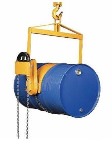 DESCRIPTION: (1) VERTICAL DRUM LIFTER BRAND/MODEL: GRAINGER/12R541 INFORMATION: YELLOW/LOAD CAPACITY: 800 LBS RETAIL$: 812.58 SIZE: 45-1/2"H X 8"L X 3