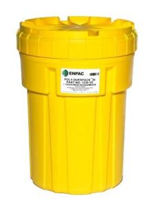 DESCRIPTION: (1) SALVAGE DRUM BRAND/MODEL: ENPAC/1230-YE INFORMATION: YELLOW/OPEN-HEAD/LOAD CAPACITY: 220 LBS RETAIL$: 93.46 SIZE: 30"H X 22-1/4"OD [C