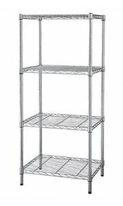 DESCRIPTION: (1) WIRE SHELVING UNIT BRAND/MODEL: GRAINGER/1APA2 INFORMATION: SILVER/4-SHELVES RETAIL$: 504.62 SIZE: 72" X 24" X 74" QTY: 1