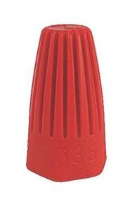 DESCRIPTION: (5) PACKS OF (100) WIRE CONNECTOR BRAND/MODEL: THOMAS & BETTS/335P INFORMATION: RED/NON-WINGED/TWIST-ON RETAIL$: 13.12 PER PK OF 100 SIZE