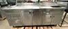 7' CUSTOM STAINLESS STEEL COOKING STATION WITH FOOD WARMER, WASH SINK, AND STORAGE - 2