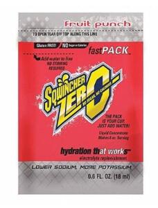 DESCRIPTION: (8) PACKS OF (50) SPORTS DRINK MIX BRAND/MODEL: SQWINCHER/159015501 INFORMATION: SUGAR-FREE/FRUIT-PUNCH RETAIL$: 24.04 PER PK OF 50 SIZE: