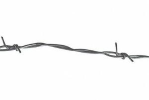 DESCRIPTION: (1) BARBED WIRE BRAND/MODEL: GRAINGER/4LVP3 INFORMATION: GAUGE: 15-1/2 GA/GALVANIZED RETAIL$: 239.19 SIZE: 1,320'LENGTH QTY: 1