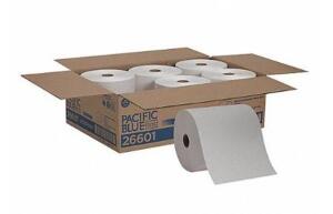 DESCRIPTION: (1) PACK OF (6) PAPER TOWEL ROLL BRAND/MODEL: GEORGIA-PACIFIC/26601 INFORMATION: WHITE/1-PLY RETAIL$: 80.00 PER PK OF 6 SIZE: 7-7/8"ROLL