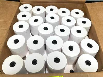 BOX OF 3" THERMAL RECEIPT PAPER ROLLS