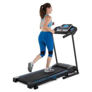 DESCRIPTION: (1) FOLDING TREADMILL BRAND/MODEL: XTERRA/TR200 INFORMATION: WITH XTRASOFT CUSHIONED DECK/SPEED RANGE: 0-10 MPH RETAIL$: 729.99 SIZE: 63.