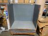DESCRIPTION: (1) MOBILE STAGING CART INFORMATION: WOODEN/PAINTED GRAY/SEE FOR INSPECTION SIZE: 42"W X 25-3/4"D X 53"H QTY: 1 - 2