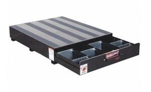 DESCRIPTION: (1) TRUCK OR VAN STORAGE DRAWER BRAND/MODEL: WEATHERGUARD/338-5 INFORMATION: BLACK/CAPACITY: 425 LBS RETAIL$: 1,809.00 SIZE: 12-3/8"H X 4