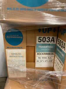 (16) 36CT BOXES OF ROCKRIMMON SQUARE EDGE CEILING TILE